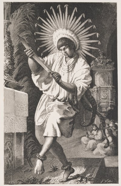 Mojos Indian, from the Ancient Mission of Trinidad, from The Amazon and Madeira Rivers, by Franz Keller, engraved by A. Closs, 1874 by Franz Keller